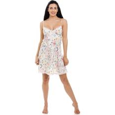 White - Women Negligées Camille Womens Butterfly And Bumble Bee Chemise Cream
