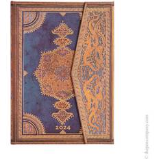 Paperblanks Paperblanks Kalender 2024 Safavid Indigo-Safavid Binding Art