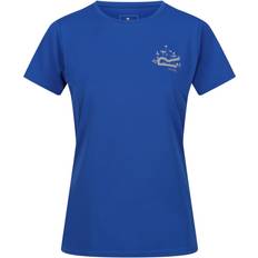 Florals - Women Tops Regatta 14 UK, Olympian Blue Womens/Ladies Fingal VII Logo T-Shirt
