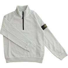 Stone Island Junior Half-Zip Sweatshirt - Pearl Grey
