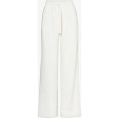 Gucci Trousers Gucci Interlocking G-embroidered Cotton-jersey Trousers Womens Ivory