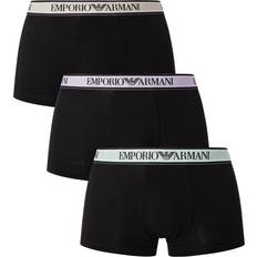 Armani Men's Underwear Armani Pack Trunks Black/Black/Black