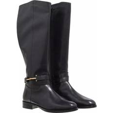 High Boots Ted Baker Womens Black Rydier Hinge Leather Knee High Boot