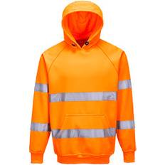Jumpers Orange, Large Hi-Vis Hooded Sweatshirt