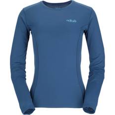 Rab Women T-shirts & Tank Tops Rab Force Women's Long Sleeve T Shirt Nightfall Blue