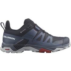 Blue - Men Hiking Shoes Salomon X Ultra 4 GTX M - Carbon/Bering Sea/Pearl Blue