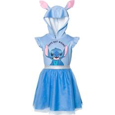 Disney Dresses Children's Clothing HIS Disney Lilo & Stitch Little Girls Mesh Cosplay Short Sleeve Dress Blue