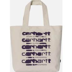 Canvas Fabric Tote Bags Carhartt WIP Graphic Canvas Tote Bag Beige