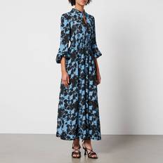 Brown - Florals - Women Dresses Baum und Pferdgarten Amber Floral-Print Georgette Midi Dress 36/UK