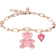 Pink Bracelets Swarovski Teddy Bracelet - Rose Gold/Pink/Transparent