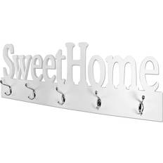Sweet Home White/Chrome Coat Hook 74cm