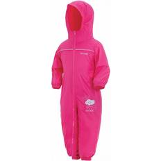 Down jackets - Windproof Regatta Kid's Puddle IV Waterproof Puddle Suit - Pink