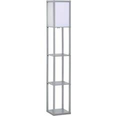 Homcom 3 Shelves Grey Floor Lamp 170cm