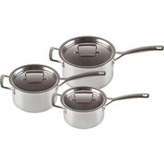 Plastic Cookware Le Creuset 3-Ply Stainless Steel Cookware Set with lid 3 Parts