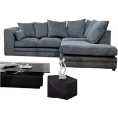 Furniture 786 Montana Fabric Corner Grey Sofa 212cm