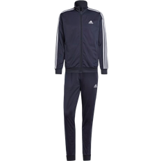 Adidas L - Men Clothing adidas Men Sportswear Basic 3-Stripes Tricot Tracksuit - Legend Ink/White