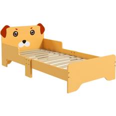 ZONEKIZ Toddler Bed Frame, Puppy-Themed 143 58cm