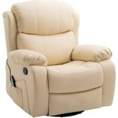 Homcom Massage Recliner with 8 Points and Heat Manual Reclining