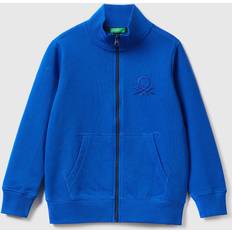 XXL Jackets Benetton Pure Sweatshirt With Zipper, 3XL, Bright Blue, Kids
