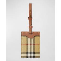 Beige Travel Accessories Burberry Check Luggage Tag