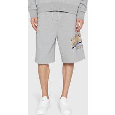 Moncler Men - S Trousers & Shorts Moncler Gray Flocked Shorts