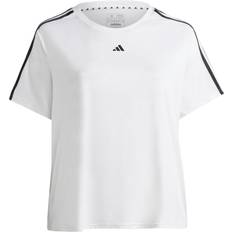 Adidas Sportswear Garment - Women T-shirts adidas Women AEROREADY Train Essentials Stripes Tee Plus Black