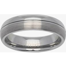 Matte Rings Unique Matte Polished Tungsten 6mm Ring TUR-65-64 Silver