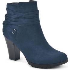 44 ⅔ Ankle Boots White Mountain Womens Spade Bootie MIDNIGHT