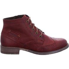 Red Ankle Boots Josef Seibel 'Sienn 74' Brogue Ankle Boots Dark Red