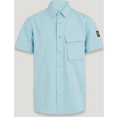 Belstaff Shirts Belstaff Short Sleeve Scale Shirt Skyline Blue