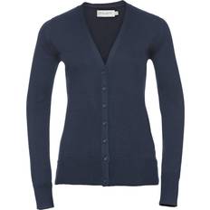 XXL Cardigans Russell V-neck Knitted Cardigan Navy