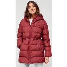 Levi's L - Winter Jackets - Women Levi's Hooded Midi Reds Syrah Red, Red, Xs, Women Red