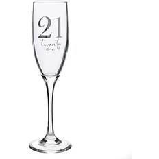 Very Milestones Flute 21St Birthday Colour Champagne Glass