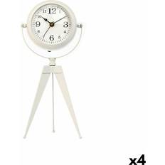 Gift Decor clock Tripod White Metal