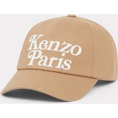 Kenzo Men Accessories Kenzo Dark Beige x Verdy Brand-embroidered Cotton-canvas cap 1SIZE