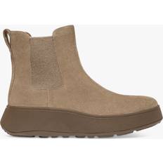 Fitflop Chelsea Boots Fitflop F-Mode Suede Chelsea Boots, Minky Grey