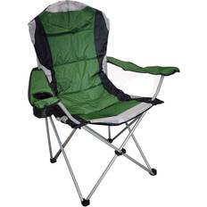 Redwood High Back Padded Camping Armchair Green