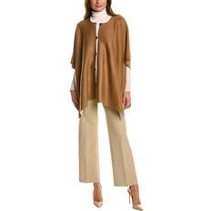 Brown - Women Capes & Ponchos Jones New York Double Face Button Front Poncho