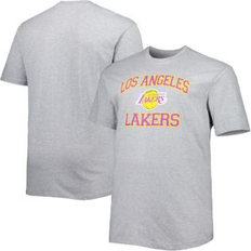 Profile Men's Heathered Gray Los Angeles Lakers Big & Tall Heart & Soul T-Shirt