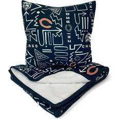 Pegasus Chicago Bears Doodle Pop Poly Span Blanket and Pillow Combo Set