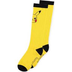 Women - Yellow Socks Pokémon Pikachu Knee High Socks, Female, 39/42, Yellow KH407777POK-39