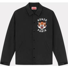 Kenzo Men Outerwear Kenzo Black Paris Lucky Tiger Jacket BLACK