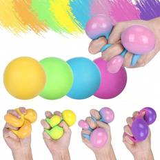 Shein 1pcs Stretchy Dough Ball Sensory Fidget Toy,Squishy Stress Balls Funny And Soft Change Color Squeeze Ball, Great Gift Random Color
