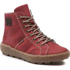 Red Ankle Boots Rieker Klassische Sandalen rot