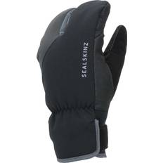 Men - Sportswear Garment Gloves Sealskinz Barwick Cycle Split Finger Glove - Black/Grey