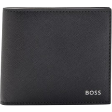 Hugo Boss Note Compartments Wallets Hugo Boss Zair Logo Wallet - Black