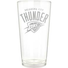 Great American Products Oklahoma City Thunder Etched 16oz. Rally Cry Pint Glass