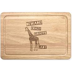 Gift Base Crazy Giraffe Lady Chopping Board