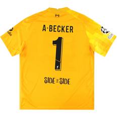 Nike 2021-2022 Liverpool Away Goalkeeper Shirt Yellow