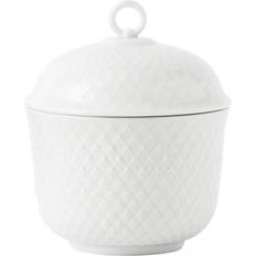 White Sugar Bowls Lyngby Rhombe Sugar bowl 8.5cm